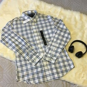 Banana Republic Long Sleeve Plaid Shirt M NWT